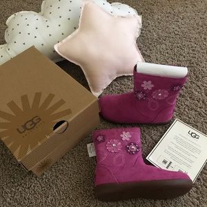 Ugg flower toddler girl boots